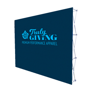 High Quality Custom 3x3 <strong>Pop</strong>-<strong>up</strong> <strong>Display</strong> Promotional Cardboard Exhibition Backdrop with Aluminum Frame for Straight Usage - Product Image 2