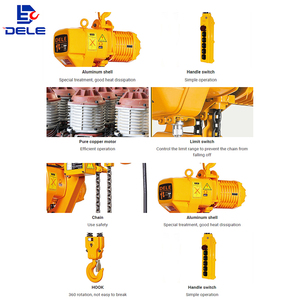 Polipasto Eléctrico de Cadena Nuevo de 1, 2, 3 y 5 Toneladas, Grúa de Cadena de 110V, 220V y 380V, Cadena de Elevación G80 - Product Image 3