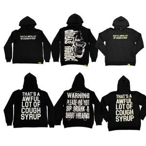 Sweat à capuche ALOCS COUGH SYRUP, vêtements de haute qualité, sweats à capuche pour hommes, capacité de numérisation réfléchissante - Product Image 2