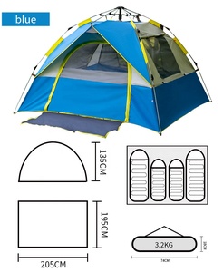 Carpa de Camping Automática para 3-4 Personas, de <span class=keywords><strong>Una</strong></span> Sola Capa, Estilo Yurta Hexagonal Mongola, para Viajes al Aire Libre - Product Image 4