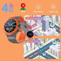 Reloj Inteligente 4G para Niños con Localizador SOS, Resistente al Agua IP67, Pantalla TFT, Tarjeta SIM, Diseño Deportivo, Carga Magnética
