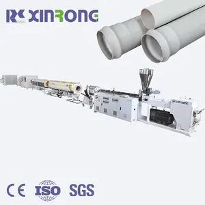 easy operate PVC pipe making extrusion production line plastic pipe machine from xinrongplas