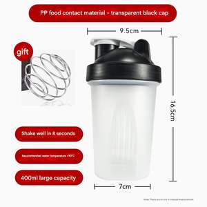 Botella de <span class=keywords><strong>Agua</strong></span> Compacta de Plástico PP de Grado Alimenticio, Gran Capacidad, para Batidos de Proteínas, Deportes, Fitness y Gimnasio - Product Image 2