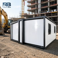 Cabine Conteneur Pliante 700mm Pliée – Maison Conteneur Préfabriquée Extensible à Haute Capacité de Chargement pour Dortoirs de Travailleurs et Camps de Travail