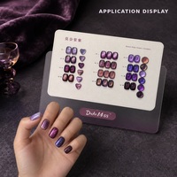 Nouvel Arrivage Youse – Kit de Vernis Gel Magnétique Effet Œil de Chat Français Monet Pulp Violet 12 Couleurs en Bouteille pour Salons de Manucure Professionnels