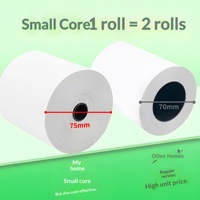 Papel Térmico de 80x80 mm, Rollo Reciclable de Núcleo Pequeño 80*80 con Buen Desarrollo de Color, Uso Agrícola, Pulpa Química