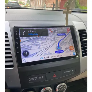 เครื่องเล่นมัลติมีเดียวิทยุในรถยนต์ Android สำหรับ Mitsubishi Outlander 2006-2011 Carplay ระบบนำทาง Gps สเตอริโอในรถยนต์
