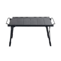 Table de repas extérieure pliable haut de gamme en aluminium, durable, étanche, extensible, multifonctionnelle, pour camping et cour mobile