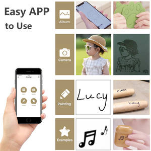 <span class=keywords><strong>LaserPecker</strong></span>-grabador láser portátil, máquina de grabado compacta, impresora, Mini cortador de escritorio para madera y cuero - Product Image 2