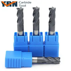 Giảm Giá Khuyến Mãi Máy Nghiền 4 Rãnh Cacbua Rắn Vonfram HRC45 4Mm Chất Lượng Cao - Product Image 3