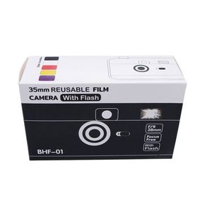New Film Cameras 35 mm Reusable Camera Vintage Retro 35mm Manual Camera with <b>Flash</b> Film - Product Image 6