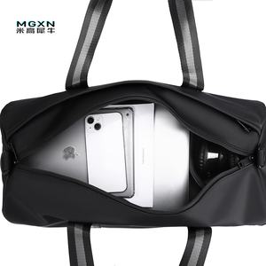 Bolsa de viaje deportiva para hombre, bolsa de deporte impermeable de piel sintética de gran capacidad y personalizada a la moda con cremallera para gimnasio, venta al por mayor - Product Image 6