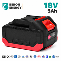 Batterie Li-ion 18V 5.0Ah pour outils électriques Makita 18V LXT, batterie de remplacement de type coulissant avec indicateur de niveau de charge LED