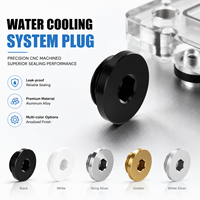 Bouchon de réservoir hexagonal à verrouillage pour refroidissement liquide d'ordinateur, usinage CNC personnalisé, pièces de connecteur pour système de refroidissement par eau