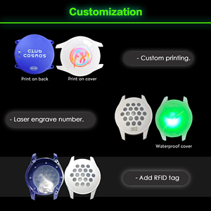 Bracelet vibrant à LED avec contrôle du temps, <span class=keywords><strong>programmable</strong></span> par ordinateur, personnalisable avec logo, pour parc et aire de jeux, avec fonction <span class=keywords><strong>minuterie</strong></span> - Product Image 3