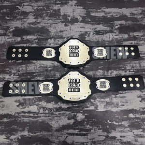 Cinturones de campeonato juvenil altamente personalizables para MMA Boxeo Grappling Taekwondo Karate Aikido Jiu-Jitsu Correa de cuero duradera - Product Image 1