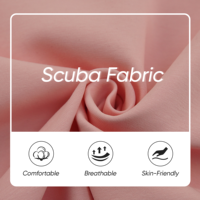Vente en gros OEM – Tissu polaire tricoté chaîne 380 GSM, 55 % polyester, 41,5 % rayonne, 4,5 % élasthanne, extensible, uni, pour sweats-shirts femme