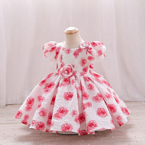 Flores niñas vestido verano sin mangas moda elegante pequeña princesa vestido baile cumpleaños fiesta disfraz 2-10 años <span class=keywords><strong>ropa</strong></span> para niños - Product Image 5