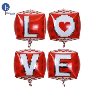 22 Inch Bruiloft Podium Decoratie Valentijnsdag Feest Decoratie Hart Folie Letter Liefde Valentijn Ballonnen