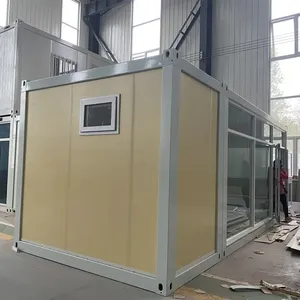 Maison préfabriquée extensible sur mesure de 20 pieds avec 2 chambres, intérieur haut de gamme, villa modulaire pour agents immobiliers professionnels - Product Image 1