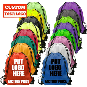 Zaino Pieghevole Promozionale all'Ingrosso con Coulisse in Poliestere Nylon, Elegante e Pratico per lo <span class=keywords><strong>Shopping</strong></span> e i Viaggi - Product Image 1