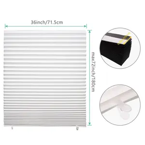 ECO-friendly Pleated Curtain Customizable Pattern Wholesale Window Blinds Simple Installation Of Blackout Curtains