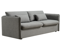 4,5 Zoll Gel-Memory-Foam-Matratze mit abnehmbarem Bezug für Schlafsofa & Couchbett, Polyesterstoff, Doppelbettgröße