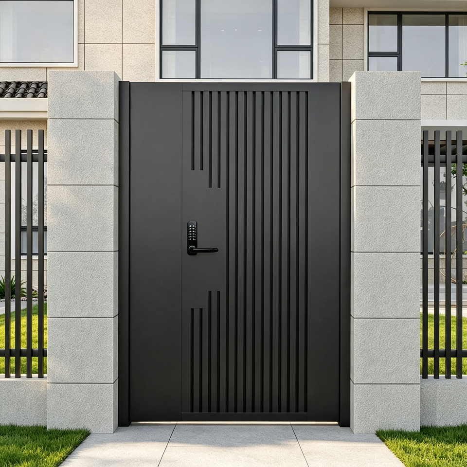 European Standard Aluminum Alloy Automatic Swing Pedestrian Gate with ...