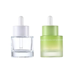 Botella de esencia de vidrio de boca torcida, cuentagotas corto de 30ml, hombro plano, fondo grueso, almacenamiento de líquido, suero para el cuidado de la piel gratis - Product Image 6