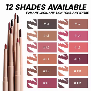 <span class=keywords><strong>Crayon</strong></span> à lèvres mat à haute pigmentation, minéral, naturel, longue tenue, végan, sans cruauté, rotatif automatiquement, étiquette privée personnalisée - Product Image 2