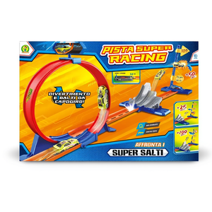 Pista Super Racing de Metal Fundido a Presión de 46x29x6 cm con Funciones de Bucle y Salto para la Diversión de los Niños en Carreras - Product Image 2