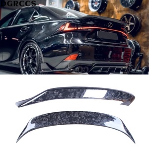 Original for IS E3 3rd Generation CT1 Style Forged Carbon Fiber Non Perforated <b>Rear</b> <b>Spoiler</b> Trunk 2013-2020 Carbon - Product Image 1