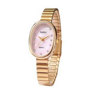 Reloj <span class=keywords><strong>de</strong></span> Moda Transfronterizo, Superventas, Combinable con Todo, Elegante para Mujer, Correa <span class=keywords><strong>de</strong></span> Acero Inoxidable, Forma Ovalada, Movimiento <span class=keywords><strong>de</strong></span> Cuarzo, Múltiples Husos Horarios - Product Image 5