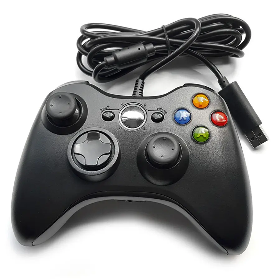 USB Gamepad Joypad Joystick Wired Controller With Dual-Vibration For Xbox 360 And PC
