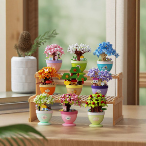 Nuevo juego de bloques de construcción de micropartículas 7453-7461 Forest Spirit Floating Island Series juguetes de decoración educativa para - Product Image 4