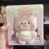 Jouet anti-stress Squishy Lapin à langer mignon fraise, en PU à rebond lent et texture crème, boîte mystère très populaire