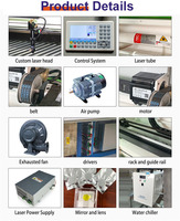 Machines de découpe laser CO2 60W 80W 100W 130W 6090 1390 pour bois, acrylique, contreplaqué, caoutchouc, pour système de gravure laser