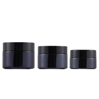 Bocaux en plastique PET noir de haute qualité 30ml 50ml 60ml 80ml 100ml 200ml 250ml 500ml