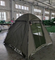 Tente de glamping africaine style tribal en toile respirante, imperméable et légère, pop-up, pour camping et événements extérieurs, dôme monocouche
