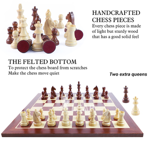 Bộ cờ vua gỗ cao cấp LEAP Premium, kiểu Staunton, chất lượng tiêu chuẩn giải đấu dành cho các trận đấu cờ vua - Product Image 4
