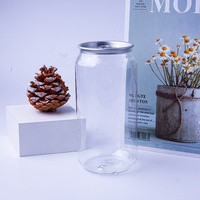 Boîtes de conserve transparentes pour boissons et bières PET de 350/500/700 ml, de haute qualité, couleur personnalisée, impression sérigraphique, marque Stargang, couvercle facile à ouvrir