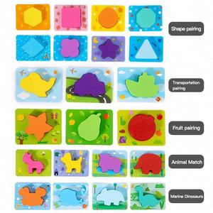 Colorful Wooden Dinosaur Stacking Blocks Matching Game <b>Puzzle</b> Educational Toy for 2-4 Year Old Boys and Girls - Product Image 5