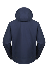 OEM Maßgeschneiderte Kapuzen-Outdoor-Jacke mit Reißverschluss Softshell Fleece Wasserdichte Softshell-Jacke - Product Image 3