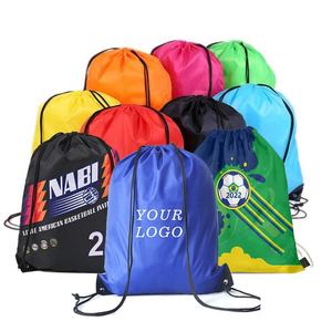 Fashionable Polyester <b>Drawstring</b> <b>Backpack</b> with Custom Made Logo for Parties Daily Use Gifting - Product Image 5