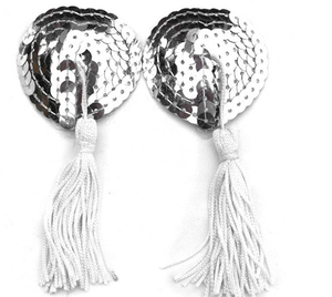 Adesivi per capezzoli con nappe di paillettes Sexy petali per il seno delle donne Sexy copri reggiseno invisibile accessori <span class=keywords><strong>erotici</strong></span> intimi SM giocattolo del sesso per le donne - Product Image 2