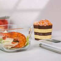 5-delige set transparante keuken opbergdozen, op maat gemaakte bentobox, groothandel, koelkast organizer voor snacks, noten en fruit