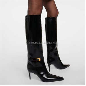 รองเท้าหนังลูกวัวสำหรับผู้หญิงรองเท้าหนังเคลือบ - Product Image 2