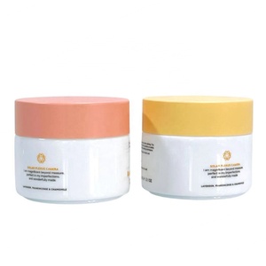 20g 30g 50g 100g Cosmetic Face Body Cream Jar Container Round White Porcelain Glass Cream Jars for Skincare with Lid - Product Image 3