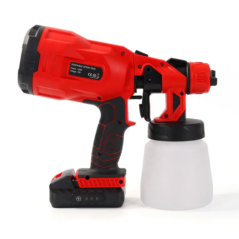 Deko — pulvérisateur portatif sans fil, avec batterie Lithium-ion, pistolet professionnel à haute pression, pour peinture, travail, 800ml, 18V