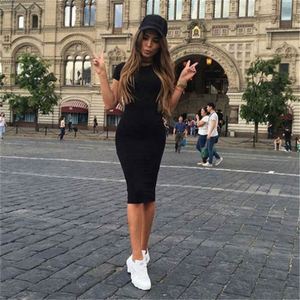 YI <span class=keywords><strong>Wish</strong></span> Hote Sale Vestido Casual <span class=keywords><strong>de</strong></span> Primavera Verano para Mujer, Estilo Europeo y Americano, Manga Corta y Larga, Color Sólido - Product Image 5
